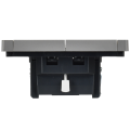 FORTE&PIANO Выключатель жалюзи 10А FP511 сталь IEK