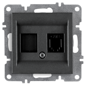 Arvia Electric, LK Механизм, Розетка телефонная Rj45 Cat3, графит