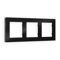 AF550503 Рамка ALFA Platos Черный Металл шлифованный 3-ая AMBRELLA VOLT