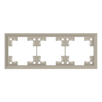Трехместная рамка классик, латте (35930 LT)