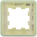 BRITE Рамка 1-местная РУ-1-2-Бр стекло эко грин RE IEK
