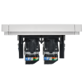 FORTE&PIANO Розетка компьютерная двойная RJ45 кат.5E FP233 белый IEK
