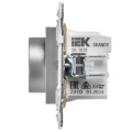 SKANDY Термостат электронный с индикацией SK-T01S серебряный IEK