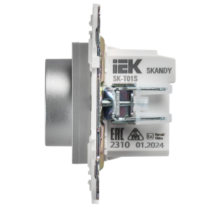 SKANDY Термостат электронный с индикацией SK-T01S серебряный IEK