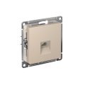 ATLASDESIGN РОЗЕТКА компьютерная RJ45 кат. 6A, механизм, ПЕСОЧНЫЙ ATN001286