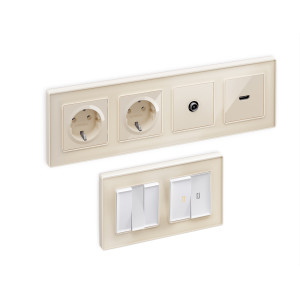 AF580301 Рамка ALFA Arctic Бежевый Стекло органическое 1-ая AMBRELLA VOLT