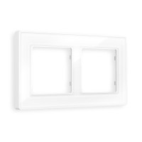 AF580102 Рамка ALFA Arctic Белый Стекло органическое 2-ая AMBRELLA VOLT