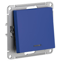 ATLASDESIGN 1-клавишный ВЫКЛЮЧАТЕЛЬ с подсветкой, сх.1а, 10АХ, механизм, АКВАМАРИН ATN001113