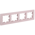 BRITE Рамка 4-местная РУ-4-2-Бр стекло розовый матовый IEK