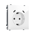MS110510 Комплект механизма электрической розетки SIGMA Белый глянец 2USB СC 20W быст. зар. сз сш 16A-250V QUANT PRO SP1105, PR165