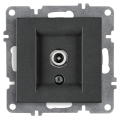 Arvia Electric, L/K Механизм, Розетка TV прох.-универсальная, экран, (графит)