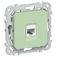 FLITE Розетка компьютерная RJ45 категория 5Е UTP РК5е-1-0-ФлФ фисташковый IEK