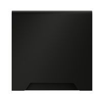 Накладка для розетки с заземлением, защитными шторками и крышкой, S70 (черный матовый)