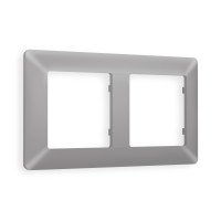 AF110502 Рамка ALFA Line Сталь матовый 2-ая AMBRELLA VOLT