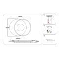 Потолочный светодиодный светильник 3000K-6000K 54Вт
