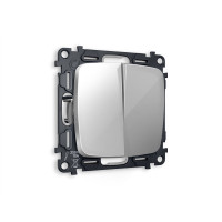 MO403010 Комплект механизма 2-кл выключателя OMEGA Серебро глянец QUANT OP4030, VM115 AMBRELLA VOLT