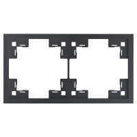 Двухместная рамка, черный сатин (35820 MB)