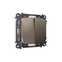 MO633010 Комплект механизма 2-кл выключателя OMEGA Темная бронза матовый QUANT OP6330, VM115 AMBRELLA VOLT