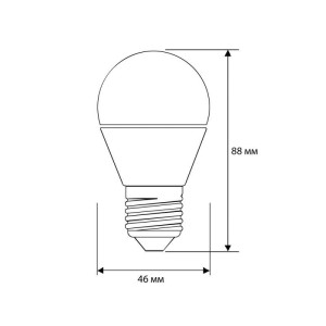Лампа светодиодная LED8-G45/845/E27 8Вт шар 4500К бел. E27 750лм 170-265В Camelion 12394