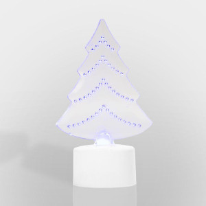 Фигура светодиодная Елочка 2D 10см 1LED 0.1Вт 4.5В IP20 на подставке элементы питания 3хAG13(LR44) (в компл.) Neon-Night 501-045