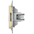 FLITE Розетка 2-местная компьютерная RJ45 категория 5Е UTP РК5е-2-0-ФлН навахо IEK