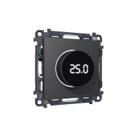 MA905810 Комплект мех-ма термор-ра с цифровым дисплеем с подсветкой и датчиком для теплого пола ALFA Графит мягкое касание QUANT AP9058, VM1385 AMBRELLA VOLT