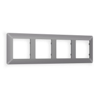 AF110504 Рамка ALFA Line Сталь матовый 4-ая AMBRELLA VOLT