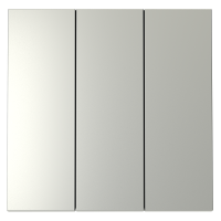 Клавиши для выключателяпереключателя трехклавишного, S70 сталь