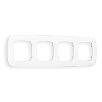 OF140124 Рамка OMEGA Ecta Белый матовый 4-ая AMBRELLA VOLT