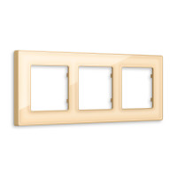 AF580603 Рамка ALFA Arctic Шампань Стекло органическое 3-ая AMBRELLA VOLT