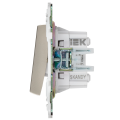 SKANDY Выключатель 2-клавишный перекрестный 10А SK-V06Sh шампань IEK