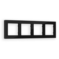 AF380804 Рамка ALFA Platos Черный Стекло закаленное натуральное 4-ая AMBRELLA VOLT