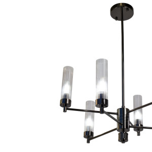 Люстра подвесная INDIGO SP6 PEARL BLACK
