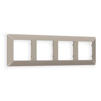 AF110364 Рамка ALFA Line Серо-бежевый матовый 4-ая AMBRELLA VOLT