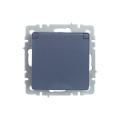 BRITE Розетка 1-местная с заземлением с защитными шторками и крышкой 16А IP20 РСбш10-3-БрМ маренго IEK