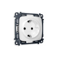 MO126010 Комплект механизма электрической розетки OMEGA Белый матовый сз на винтовых зажимах QUANT OP1260, VM141 AMBRELLA VOLT