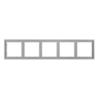 Рамка пластиковая VOLTUM S70 на 5 постов, (серый)