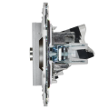 SKANDY Розетка двойная TV+RJ45 кат.5E SK-A14S серебряный IEK