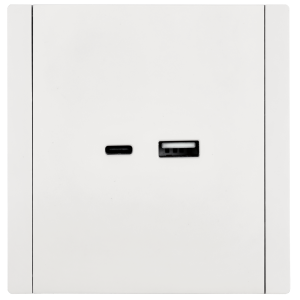 FORTE&PIANO Розетка USB A+C 18Вт FP251 белый IEK