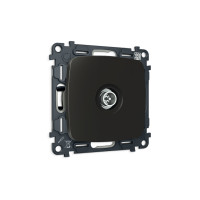 MO813005 Комплект механизма TV розетки оконечной экранированной 5-1000MHz 3dB OMEGA Черный матовый QUANT OP8130, VM199 AMBRELLA VOLT