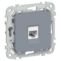 FLITE Розетка компьютерная RJ45 категория 5Е UTP РК5е-1-0-ФлМ маренго IEK