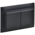 SKANDY Розетка 2-местная и крышкой 16А в сборе IP44 SK-R12Bl черный IEK
