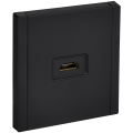 FORTE&PIANO Розетка HDMI FP140M металл черный IEK