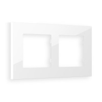 AF250102 Рамка ALFA Qubi Белый глянец 2-ая AMBRELLA VOLT