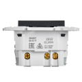 SKANDY Розетка с заземлением с защитными шторками 16А с USB C 18Вт SK-R17T титан IEK