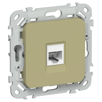 FLITE Розетка компьютерная RJ45 категория 5Е UTP РК5е-1-0-ФлО оливковый IEK