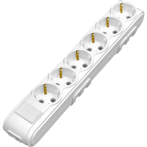 Arvia Electric, MOTTO, Колодка 6 гнезд с защитой от детей с/з (белая)