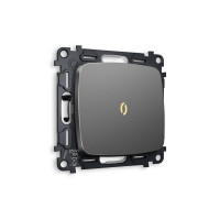 MO652010 Комплект механизма 1-кл выключателя с подсветкой 3200K OMEGA Антрацит серый QUANT OP6520, VM101, G11Y AMBRELLA VOLT