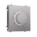 MS505710 Комплект механизма терморегулятора с датчиком для теплого пола с подсветкой SIGMA Сталь матовый 16A-250V QUANT PRO (SP5057, PR1381)