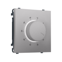 MS505710 Комплект механизма терморегулятора с датчиком для теплого пола с подсветкой SIGMA Сталь матовый 16A-250V QUANT PRO (SP5057, PR1381)